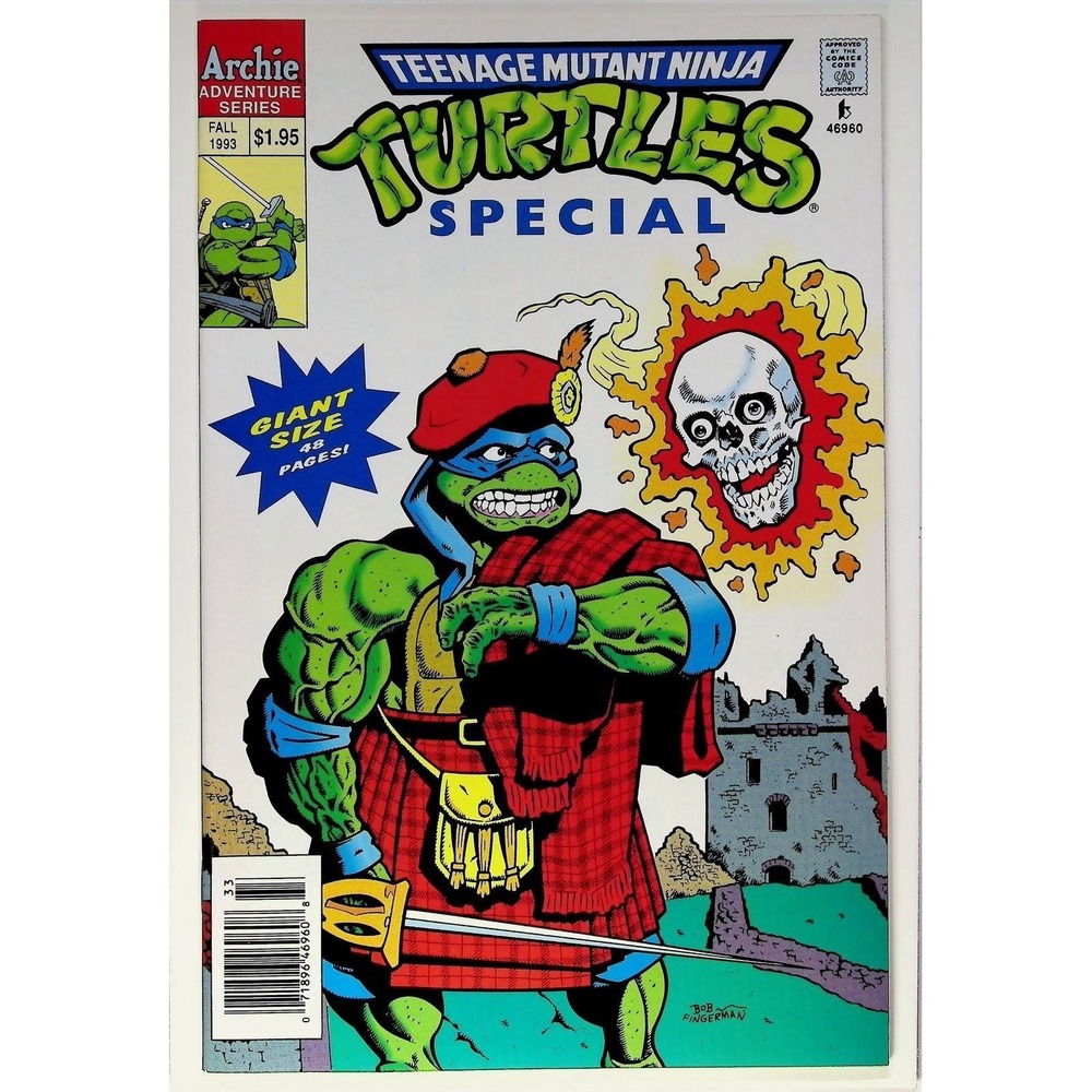 Archie Comic Teenage Mutant Ninja Turtles Special #6 Fall 1993 Newsstand Edition